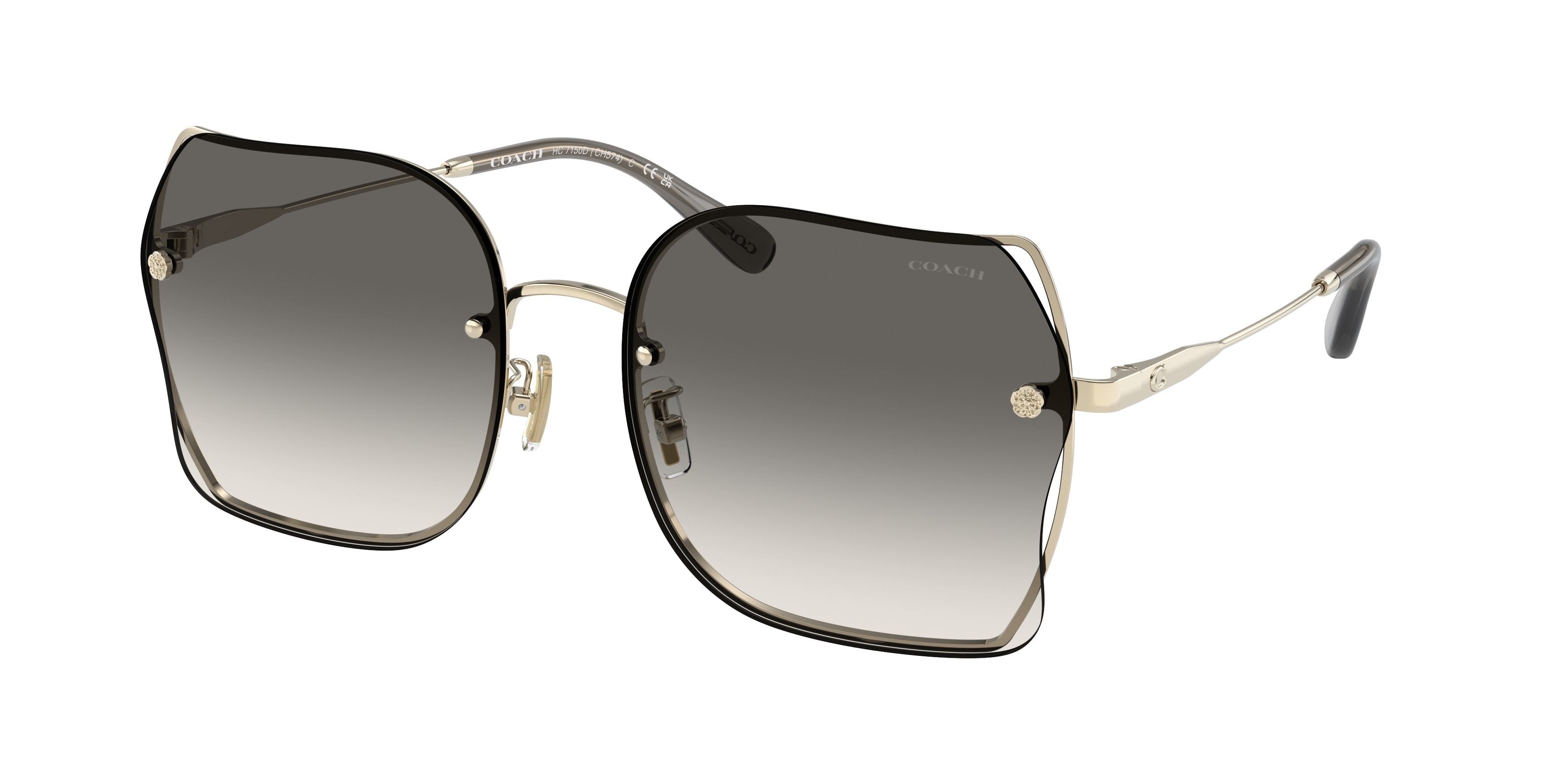 Coach HC7150D CH574 Ajuste AsiáTico 900511 Gafas De Sol Para Mujer Dorados-image